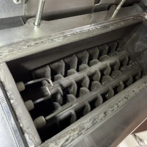Internal view of a Worcester boiler showing the heat exchanger and components.